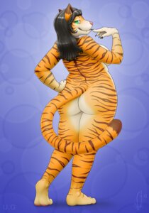 Rating: Safe Score: 0 Tags: 2012 abstract_background anthro barefoot big_breasts big_butt biped black_hair black_nails blue_background breasts butt colored_nails e621 feet felid female finger_to_mouth fur green_eyes hair hand_on_hip heel hi_res long_hair looking_at_viewer looking_back mammal nails naughty_face orange_body orange_fur pantherine pawpads paws pink_nose pink_pawpads pinup pose rear_view sasha_(luke8t88) seductive side_boob simple_background slightly_chubby solo standing stripes tail thick_thighs tiger tugs_(luke8t88) vader-san wide_hips User: bunchy7s