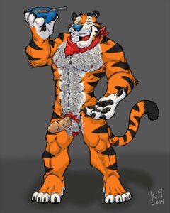 Rating: Explicit Score: 0 Tags: 2014 4:5 abs anthro balls biceps big_muscles biped cereal countershading digital_media_(artwork) e621 erection felid food foreskin frosted_flakes fur genitals hair humanoid_genitalia humanoid_penis k-9 kellogg's looking_at_viewer male mammal mascot muscular muscular_anthro muscular_male nipples nude open_mouth pantherine pecs penis retracted_foreskin solo standing tail tiger tony_the_tiger unavailable_at_source User: bunchy7s