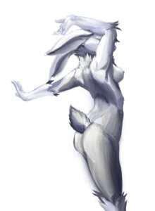 Rating: Questionable Score: 0 Tags: anthro breasts e621 female fur lagomorph leporid mammal nipples nude pira rabbit side_boob simple_background solo white_background white_body white_fur User: bunchy7s