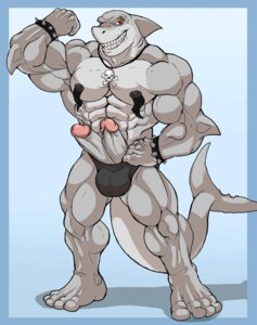 Rating: Explicit Score: 0 Tags: 2013 2_penises 4_toes abs anthro aquatic arody athletic balls biceps big_muscles big_penis biped black_nipples blue_background bone bracelet bulge clothed clothing digitigrade diphallism e621 erection eyebrow_piercing eyebrow_ring facial_piercing fangs feet fish flexing genitals gills glans great_white_shark grey_body grey_penis grey_skin grin hi_res horizontal_diphallism humanoid_genitalia humanoid_penis jewelry looking_at_viewer mackerel_shark male markings markshark multi_genitalia multi_penis muscular muscular_anthro muscular_male necklace nipples paws pecs penis penis_poking_out piercing pose presenting red_eyes ring_piercing shark simple_background skull smile solo speedo spikes standing swimwear tail tattoo teeth toes topless underwear vein white_shark wristband User: bunchy7s