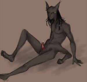 Rating: Explicit Score: 0 Tags: anthro biped black_hair e621 ear_piercing erection felid genitals hair hi_res korinara long_hair lying male mammal multi_arm multi_limb nude on_back penile_spines penis piercing presenting solo sovani square_enix the_last_remnant torgal User: bunchy7s