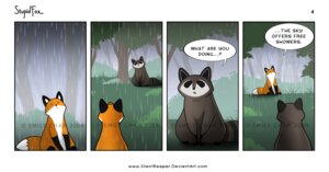Rating: Safe Score: 0 Tags: 2008 ambiguous_gender base_one_layout canid canine comic dialogue dipstick_tail distracting_watermark duo e621 emily_chan english_text feral four_frame_image fox humor mammal markings one_row_layout outside procyonid raccoon raining stupidfox tail tail_markings text the_truth toony url watermark User: bunchy7s Rating: Safe Score: 0 Tags: 2008 ambiguous_gender base_one_layout canid canine comic dialogue dipstick_tail distracting_watermark duo e621 emily_chan english_text feral four_frame_image fox humor mammal markings one_row_layout outside procyonid raccoon raining stupidfox tail tail_markings text the_truth toony url watermark User: bunchy7s