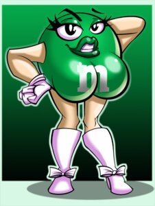 Rating: Explicit Score: 0 Tags: bare_thighs big_breasts big_lips breasts busty chadrocco curvaceous curvy female food_creature gradient_background green_lips knee_boots knees_together_feet_apart large_breasts legs lips living_candy m&amp;m's mars_incorporated mascot ms._green no_nipples rule34 spokescandy tagme thighs voluptuous User: bunchy7s