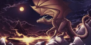 Rating: Safe Score: 0 Tags: 2010 2:1 bat_wings blue_eyes boulder chromamancer claws cloud detailed_background dragon e621 european_mythology fangs feral hi_res horn light male membrane_(anatomy) membranous_wings moon moonlight mountain mythological_creature mythological_scalie mythology night outside rock scales scalie sky solo star starry_sky starscape steam tail teeth water western_dragon wing_claws wings User: bunchy7s