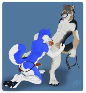Rating: Explicit Score: 0 Tags: abstract_background anal anal_penetration animal_genitalia animal_penis anthro blue_body blue_fur bodily_fluids buttplug canid canine canine_genitalia canine_penis canis chasington cum dripping duo e621 erection fur genital_fluids genitals kneeling male male/male male_penetrated male_penetrating male_penetrating_male mammal oral oral_penetration orange_eyes pawpads paws penetration penis plug_(sex_toy) sex sex_toy simple_background skinny whip wolf User: bunchy7s