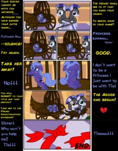 Rating: Safe Score: 0 Tags: absurd_res amber_eyes armor blue_body blue_eyes blue_fur blue_hair bodily_fluids cage carriage comic crying cutie_mark e621 english_text equid equine feathered_wings feathers female feral friendship_is_magic fur green_eyes hair half-closed_eyes hasbro headgear heart_symbol helmet hi_res horn magic male mammal my_little_pony mythological_creature mythological_equine mythology narrowed_eyes pegasus princess_luna_(mlp) pyruvate riding_crop scrunchy_face tears text unicorn whip winged_unicorn wings young young_feral User: bunchy7s