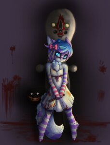 Rating: Safe Score: 0 Tags: accessory ambiguous_gender anthro arm_warmers armwear blood blue_eyes bodily_fluids bow_(feature) bow_accessory bow_ribbon chest_tuft cleaver_(weapon) clothing cosplay countershade_tail countershading domestic_cat dress e621 felid feline felis female fluffy fluffy_tail fur group hair hair_accessory hair_bow hair_ribbon hi_res humanoid lobsel-vith looking_at_viewer mammal markings melee_weapon monster monstrous_humanoid multicolored_hair nightmare_fuel pattern_armwear pattern_clothing pink_nose purple_markings ribbons ring_(marking) ringed_tail scp-087-1 scp-173 scp_foundation striped_armwear striped_clothing striped_markings striped_tail stripes tail tail_markings tuft untitled_2004 weapon white_body white_clothing white_countershading white_dress User: bunchy7s