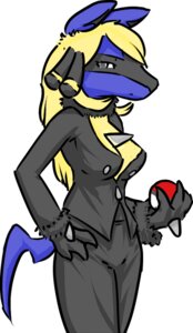 Rating: Safe Score: 0 Tags: alternate_species anthro anthrofied black_body black_fur blonde_hair blue_body blue_fur breasts canid canine clothed clothing cynthia_(pokemon) e621 female fur furrification generation_4_pokemon hair holding_object holding_pokeball looking_at_viewer lucario mammal nintendo pokeball pokemon pokemon_(species) pokemon_champion pokemorph pose radial_(artist) solo standard_pokeball tail yellow_body yellow_fur User: bunchy7s