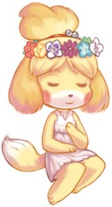 Rating: Safe Score: 0 Tags: animal_crossing anthro blush canid canine canis clothed clothed_anthro clothed_female clothing domestic_dog dress e621 eyes_closed eyrri female female_anthro flower flower_crown isabelle_(animal_crossing) mammal nintendo plant shih_tzu simple_background sitting solo soundless_(artist) toy_dog white_background white_clothing white_dress User: bunchy7s