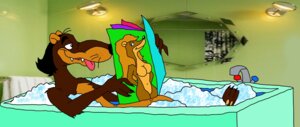 Rating: Questionable Score: 0 Tags: anthro bath disney duo e621 female fur greasy_(character) hair hi_res least_weasel magazine male mammal mustelid musteline nude partially_submerged pornography slightly_chubby solo_focus submerged_legs tongue toon_patrol true_musteline unknown_artist water weasel who_framed_roger_rabbit User: bunchy7s