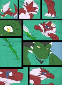 Rating: Questionable Score: 0 Tags: 2012 abs akira_(ryuakira) anthro arekusanderu biceps big_muscles big_pecs black_hair color_edit colored comic dragon duo e621 feet green_body green_scales growth_potion hair hi_res horn huge_muscles huge_pecs hyper macro male muscular muscular_anthro muscular_male mythological_creature mythological_scalie mythology notveryathletic nude pecs potion red_body red_eyes red_scales reptile ryuakira scales scalie tail third-party_edit toes vein white_hair yellow_eyes User: bunchy7s