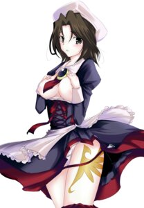 Rating: Questionable Score: 0 Tags: 07th_expansion breasts brown_hair female female_only hat maid nipples panties ribbon rule34 sesield shannon_(umineko) skirt solo tattoo umineko_no_naku_koro_ni underwear User: bunchy7s