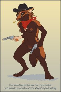Rating: Explicit Score: 0 Tags: 4_toes 5_fingers anthro athletic athletic_anthro athletic_female black_clothing black_cowboy_hat black_headwear breasts brown_body brown_fur brown_tail brown_vulva canid canine chewing chewing_grass clothing colt's_manufacturing_company colt_anaconda cowboy_hat e621 english_text eyewear feet female fingers front_view fur genital_piercing genitals glasses gradient_background gun handgun hat headgear headwear holding_gun holding_handgun holding_object holding_ranged_weapon holding_revolver holding_weapon kannos kerchief labia_majora_piercing labia_piercing mammal medium_breasts mostly_nude multicolored_body multicolored_fur neckerchief neckwear nipple_piercing nipple_ring nipples object_in_mouth orange_body orange_fur orange_tail ouch piercing ranged_weapon red_kerchief red_neckerchief revolver ring_piercing simple_background snout solo spread_legs spreading standing star_(kannos) tail tan_nipples tan_nose text three-quarter_view toes two_tone_body two_tone_fur two_tone_tail vulva vulva_piercing weapon wild_west yellow_background User: bunchy7s