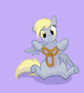 Rating: Safe Score: 0 Tags: derpy_hooves_(mlp) e621 equid equine feathered_wings feathers female feral friendship_is_magic grey_body grey_feathers hasbro impossible_geometry mammal my_little_pony mythological_creature mythological_equine mythology pegasus rope rope_knot simple_background solo tail tomatocoup toony trefoil_knot wings User: bunchy7s