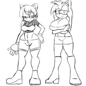 Rating: Safe Score: 0 Tags: 1:1 anthro big_breasts bottomwear breast_size_difference breasts cleavage clothed clothing daisy_akiza_hedgehog death_(personification) denizen1414 duo e621 emma_the_hedgehog eulipotyphlan female fingerless_gloves fishnet_clothing fishnet_topwear frown gloves grim_reaper handwear hedgehog hi_res huge_breasts mammal mature_anthro mature_female monochrome mother_(lore) parent_(lore) sega shirt shorts small_breasts sonic_the_hedgehog_(series) standing topwear wide_hips User: bunchy7s