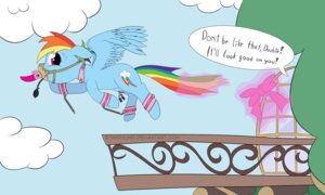Rating: Explicit Score: 0 Tags: 5:3 bdsm blue_body blue_feathers blue_fur bodily_fluids bondage bound cloud cock_gag collar cutie_mark dialogue e621 english_text equid equine feathered_wings feathers female flying friendship_is_magic fur gag gagged hair hasbro hi_res levitation mammal multicolored_hair multicolored_tail my_little_pony mythological_creature mythological_equine mythology nipple_clamp nipples offscreen_character outside pegasus rainbow_dash_(mlp) rainbow_hair rainbow_tail sex_toy sky solo stinkehund sweat tail teats text url wings User: bunchy7s