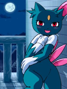 Rating: Questionable Score: 0 Tags: 3:4 anthro biped black_body black_fur black_nose blue_body blue_breasts blue_ears blue_fur blue_sky blush bottomless breasts clothed clothing clothing_lift cloud covering covering_breasts covering_self detailed_background e621 featureless_crotch female fur g-sun generation_2_pokemon hand_under_clothing hand_under_shirt hand_under_topwear iris light looking_at_viewer medium_breasts moon multicolored_body multicolored_fur navel night nintendo on_one_leg open_mouth outside pinup plant pokemon pokemon_(species) pokemorph pose pupils railing red_eyes shaded shadow shirt shirt_lift sky small_nose sneasel solo standing star starry_sky topwear topwear_lift tree two_tone_body two_tone_fur white_body white_fur User: bunchy7s