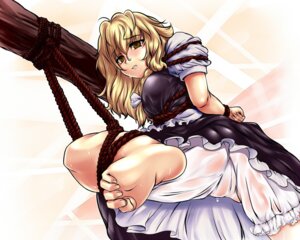 Rating: Questionable Score: 0 Tags: barefoot blonde_hair bloomers bloomers_(victorian) bondage braid cameltoe copycat_(dryfood) copycat_(homura) feet female human leg_lift long_hair marisa_kirisame pinched_toes pov_feet pussy rope rule34 see-through soles sweat toe_scrunch toes touhou wet wet_clothes yellow_eyes User: bunchy7s
