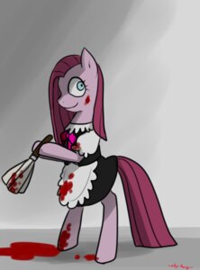 Rating: Questionable Score: 0 Tags: blood blue_eyes bodily_fluids cleaning_tool clothing e621 earth_pony equid equine feather_duster female feral friendship_is_magic fur hair hasbro horse long_hair looking_back maid_uniform mammal my_little_pony norang94 pink_body pink_fur pink_hair pinkamena_(mlp) pinkie_pie_(mlp) pony ribbons smile solo standing uniform User: bunchy7s