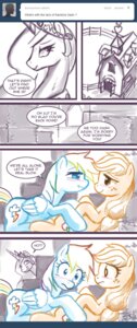 Rating: Questionable Score: 0 Tags: 2012 applejack_(mlp) ask_blog barn blue_body blue_feathers blush caught_in_the_act comic crown cutie_mark dialogue e621 earth_pony english_text equid equine eye_contact feathered_wings feathers female female/female feral feral_on_feral friendship_is_magic frown group hasbro headgear hi_res horn horse john_joseco looking_at_another mammal my_little_pony mythological_creature mythological_equine mythology pegasus pony princess_celestia_(mlp) quadruped rainbow_dash_(mlp) romantic romantic_couple smile surprised tail text tumblr unicorn user_avatar wings User: bunchy7s