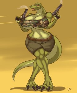 Rating: Questionable Score: 0 Tags: 2013 3_toes anthro big_breasts bottomwear breasts camo clothed clothing conditional_dnp digital_media_(artwork) dinosaur e621 feet female gun handgun hi_res huge_breasts huge_hips military navel non-mammal_breasts pamela_rex_(zp92) pistol prehistoric_species ranged_weapon reptile saurischian scalie shirt shorts simple_background skimpy solo tail theropod toes topwear tyrannosaurid tyrannosauroid tyrannosaurus tyrannosaurus_rex weapon wide_hips zp92 User: bunchy7s