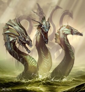 Rating: Safe Score: 0 Tags: 2009 3_heads ambiguous_gender detailed detailed_background dragon e621 el-grimlock european_mythology feral greek_mythology hydra multi_head mythological_creature mythological_scalie mythology partially_submerged scalie solo water western_dragon User: bunchy7s