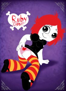Rating: Explicit Score: 0 Tags: artist_request ass ass_grab clothing color dress dress_lift female female_only footwear hair heart_panties human looking_at_viewer looking_back panties pink_panties presenting_hindquarters presenting_pussy pretty_face pussy red_hair ruby_gloom ruby_gloom_(franchise) rule34 shoe short_hair skin sock solo striped_sock thick_ass thick_thighs upskirt white_skin User: bunchy7s