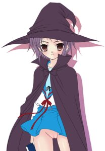 Rating: Explicit Score: 0 Tags: cape clothing female female_only hat human nagato_yuki no_panties pussy rule34 school_uniform seifuku serafuku skirt solo suzumiya_haruhi_no_yuuutsu takenaka_hisato uncensored witch_hat User: bunchy7s