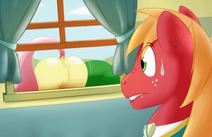 Rating: Questionable Score: 0 Tags: 2014 big_macintosh_(mlp) bodily_fluids butt duo e621 earth_pony equid equine featureless_crotch female feral fluttershy_(mlp) freckles friendship_is_magic fur green_eyes hair hasbro horse lol_comments male mammal my_little_pony nice-nsfw orange_hair pony presenting presenting_hindquarters red_body red_fur sky surprised sweat window User: bunchy7s