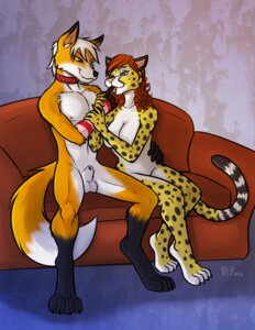 Rating: Explicit Score: 0 Tags: 2012 animal_genitalia anthro balls breasts canid canine cheetah collar conditional_dnp digital_media_(artwork) dipstick_tail duo e621 felid feline female fox fully_sheathed furniture genitals kadath male male/female mammal markings nude sheath sleeves sofa tail tail_markings theorangefox_(fursona) User: bunchy7s