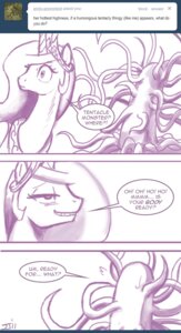 Rating: Safe Score: 0 Tags: 2011 ask_blog ask_princess_molestia bodily_fluids challenge_accepted comic crown dialogue duo e621 english_text equid equine fan_character feathered_wings feathers female feral friendship_is_magic hair hasbro headgear hi_res horn john_joseco long_hair mammal meme monochrome monster my_little_pony mythological_creature mythological_equine mythology princess princess_celestia_(mlp) princess_molestia rape_face royalty sweat tentacles text tiara tumblr winged_unicorn wings User: bunchy7s