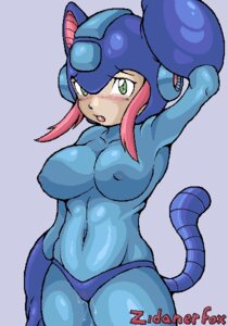 Rating: Explicit Score: 0 Tags: animal_ears arm_cannon armor blush breasts cat_ears cat_girl catgirl color erect_nipples female female_mega_man female_only front_view green_eyes hair helmet mega_man mega_man_(character) mega_man_(classic) navel nipples open_eyes pink_hair pussy pussy_juice raised_arm raised_tail rule34 rule_63 solo tail tan_skin zidanerfox User: bunchy7s