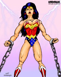 Rating: Explicit Score: 0 Tags: 2000s_and_2010s_style bondage colored dc dc_comics depowered female female_only justice_league justice_league_of_america karmagik nipples rule34 solo stoneknight wonder_woman wonder_woman_(series) User: bunchy7s