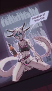 Rating: Questionable Score: 0 Tags: alcohol anthro arrow_pointing_to_crotch bar belt beverage blue_eyes breasts brun69 camel_toe clothed clothing directional_arrow dragon e621 female food fur fur_gauntlets furred_dragon furred_scalie hi_res inviting looking_at_viewer medium_breasts midriff muscular muscular_anthro muscular_female mythological_creature mythological_scalie mythology nhala_levee nipples panties paws pose scalie shirt skimpy solo tail tank_top teasing thong topwear underwear whiskers User: bunchy7s