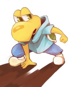 Rating: Safe Score: 0 Tags: 4_fingers band-aid bandage bottomwear clothing e621 fingers fist footwear green_eyes green_shell hi_res hoodie koopa koopa_troopa koops looking_aside male mario_bros nintendo open_mouth paper_mario paper_mario:_the_thousand_year_door reptile scalie shadow shell shoes shorts simple_background solo toony topwear trem_trrn turtle_shell white_background User: bunchy7s
