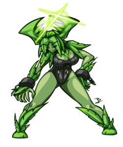 Rating: Questionable Score: 0 Tags: 5:6 big_breasts bizarrejuju black_eyes breasts chucklefish cleavage clothed clothing cuff_(restraint) e621 elemental_creature elemental_humanoid female flora_fauna floran green_body green_skin hi_res humanoid nia_(bizarrejuju) not_furry plant plant_humanoid pose restraints shackles sharp_teeth smile solo starbound teeth User: bunchy7s