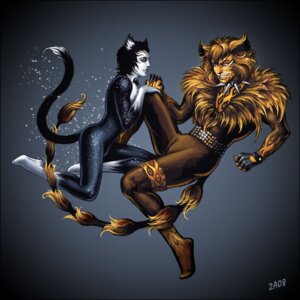 Rating: Safe Score: 0 Tags: 1:1 2008 alternative_fashion animal_humanoid belt candra cats_(musical) clothing collar domestic_cat drag_(fashion) drag_king duo e621 felid feline felis fingerless_gloves glamrock gloves handwear heterochromia humanoid magic male male/male mammal mr._mistoffelees romantic romantic_couple rosetted_tabby rum_tum_tugger simple_background tabby_cat tail tuxedo_cat User: bunchy7s