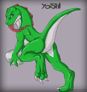 Rating: Safe Score: 0 Tags: 2005 3_fingers 3_toes ambiguous_gender anthro barefoot biped black_ravyn blue_eyes butt claws digitigrade dinosaur e621 egg featureless_crotch feet fingers green_body green_skin green_yoshi grey_background holding_object long_tongue looking_at_viewer looking_back mario_bros nintendo nude prehistoric_species presenting presenting_hindquarters raised_tail reptile scales scalie simple_background smile solo species_name tail tailbutt text thick_tail toes tongue tongue_out walking white_body white_skin yoshi yoshi_egg User: bunchy7s