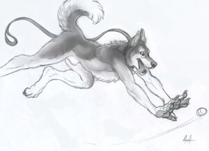 Rating: Questionable Score: 0 Tags: 4_fingers 4_toes anthro ball biped canid canine canis claws collar detailed digitigrade domestic_dog e621 feet fingers greyscale husky leash looking_aside looking_at_viewer male mammal monochrome motion_lines nordic_sled_dog nude open_mouth raised_tail rukis side_view simple_background sketch solo spitz tail toes tongue tongue_out white_background User: bunchy7s