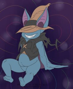 Rating: Safe Score: 0 Tags: 2013 anthro anthrofied bat big_ears biped blue_body blue_fur bottomless claws clothed clothing e621 eyeless fangs fudgyseel fur furgonomics generation_1_pokemon hat headgear headwear hi_res male mammal membrane_(anatomy) membranous_wings navel nintendo pokemon pokemon_(species) pokemorph pringles_the_zubat sharp_teeth sitting slightly_chubby smile solo teeth wings wizard_hat zubat User: bunchy7s