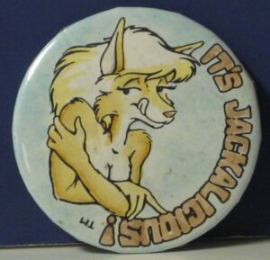 Rating: Questionable Score: 0 Tags: 1992 accessory anthro breasts canid canine canis character_badge_(artwork) e621 ebay english_text eric_blumrich eyelashes female grandfathered_content jackal mammal pin_accessory pin_button rust solo text tongue trademark User: bunchy7s