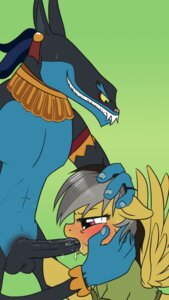 Rating: Explicit Score: 0 Tags: 2014 9:16 ahuizotl ahuizotl_(mlp) balls blush bodily_fluids brown_body brown_feathers daring_do_(mlp) duo e621 equid equine erection feathered_wings feathers fellatio female female_penetrated feral friendship_is_magic genitals green_background hasbro hi_res interspecies male male/female male_penetrating male_penetrating_female mammal my_little_pony mythological_creature mythological_equine mythology naomisnaughtynook oral oral_penetration pegasus penetration penile penis purple_eyes sex sharp_teeth simple_background sweat teeth wings User: bunchy7s