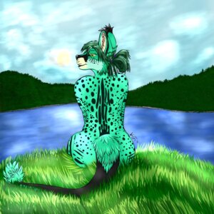 Rating: Safe Score: 0 Tags: 1:1 anthro biped butt cheetah cloud dragon e621 felid feline female fur furred_dragon furred_scalie grass green_body green_eyes green_fur hi_res hybrid lake looking_back mammal mythological_creature mythological_scalie mythology outside pigtails plant rear_view scalie scotia sitting sky solo spots sun tail water wuffs wuffypie User: bunchy7s