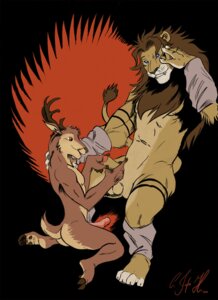 Rating: Explicit Score: 0 Tags: animal_genitalia anthro anthro_on_anthro antlers belly blue_eyes brown_antlers brown_body brown_eyes brown_fur brown_hair brown_mane dasher_whitetail deer detached_sheath duo e621 erection felid fellatio foreskin fur genitals hair handjob hi_res hooves horn humanoid_genitalia humanoid_penis imminent_oral interspecies kneeling lion male male/male mammal mane negy oral pantherine penile penis penis_tip pink_penis sex sheath shin_(negy) tail tan_belly tan_body tan_fur tan_penis User: bunchy7s