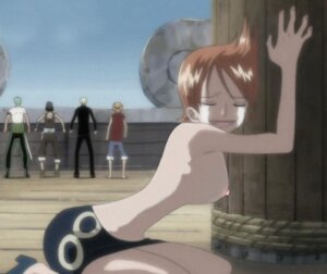 Rating: Explicit Score: 0 Tags: artist_request breasts cap clothes color crying day distracted female half_naked human kneeling male monkey_d_luffy multiple_males nami_(one_piece) nipples nude_filter one_piece orange-haired_female orange_hair outdoors photoshop pre-timeskip roronoa_zoro rule34 sideboob skirt straight_hair topless undressing usopp vinsmoke_sanji User: bunchy7s
