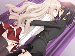 Rating: Explicit Score: 0 Tags: 2girls black_hair blonde_hair blue_eyes blush female female_only game_cg kawamura_reo long_hair masturbation multiple_females multiple_girls no_visible_genitalia peko red_eyes rule34 sawaguchi_mai short_hair sono_hanabira_ni_kuchizuke_wo straight_hair thighhighs yuri User: bunchy7s