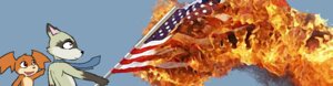 Rating: Questionable Score: 0 Tags: accessory american_flag bandai_namco blue_background burning darkdoomer digimon digimon_(species) duo e621 fender fire flag flag_burning furaffinity hate head_wings hybrid male mammal mascot membrane_(anatomy) membranous_wings necktie open_mouth patachu patamon politics red_eyes simple_background species_request tongue trolling united_states_of_america unusual_wing_placement wings User: bunchy7s