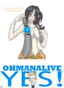 Rating: Explicit Score: 0 Tags: 1girls 2d black_hair blonde_hair blush breasts chell dialogue female glasses human_wheatley portal_(series) portal_2 rule34 straight tagme tie topless wheatley User: bunchy7s