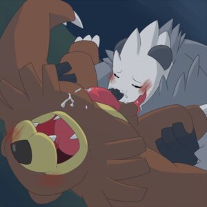 Rating: Explicit Score: 0 Tags: 1:1 2013 ambiguous_gender anthro ball_lick balls bear biceps big_muscles big_penis black_nose blush bodily_fluids brown_body brown_fur claws conditional_dnp cum cum_on_face duo e621 erection eyes_closed fur generation_2_pokemon generation_6_pokemon genital_fluids genitals licking lying mabit male male/ambiguous mammal muscular muscular_male nintendo nude on_back open_mouth oral overweight pangoro penis pokemon pokemon_(species) sex spread_legs spreading tongue tongue_out ursaring User: bunchy7s