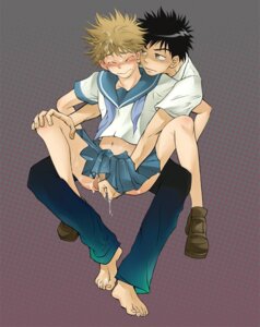 Rating: Explicit Score: 0 Tags: 2boys abe_takaya anal ass blush bottomless crossdressing cum cum_in_clothes cum_on_clothes cumdrip erection fingering male mihashi_ren multiple_boys multiple_males ookiku_furikabutte penis ren_mihashi rule34 school_uniform skirt spread_legs takaya_abe yaoi User: bunchy7s